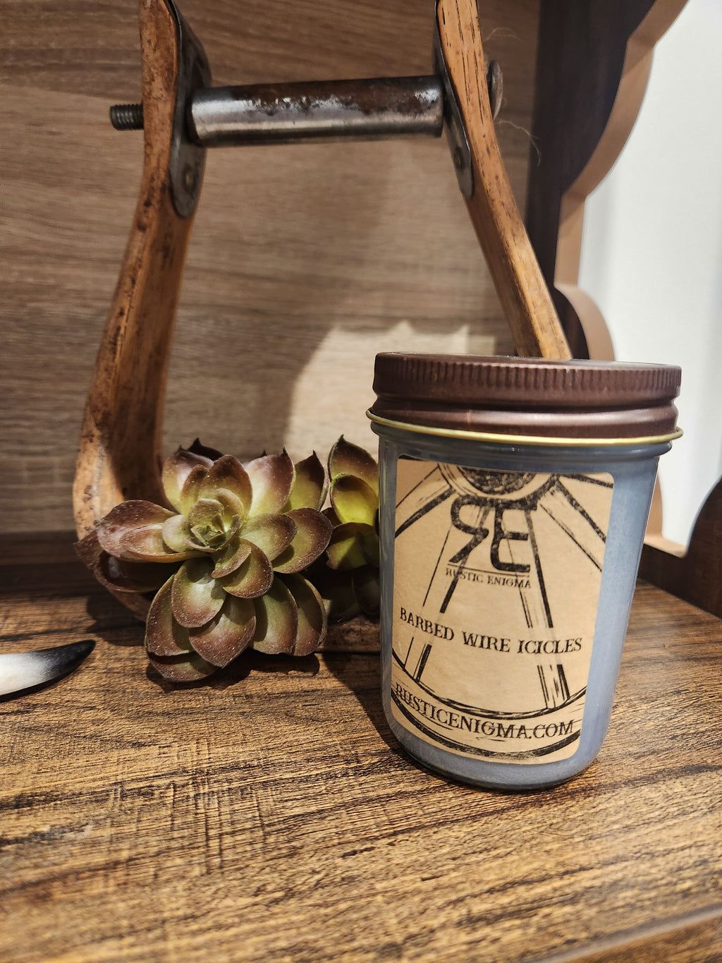 Barbed Wire Icicles 8 oz Candle