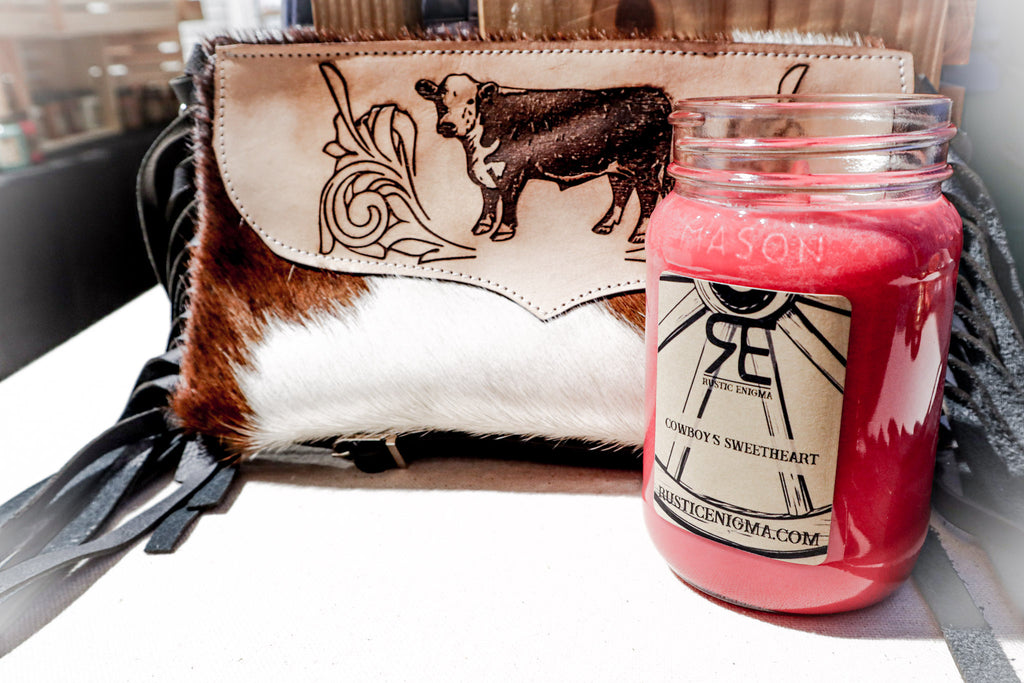 Cowboy's Sweetheart 16 oz Wood Wicked Candles - 2 Weeks Processing Time