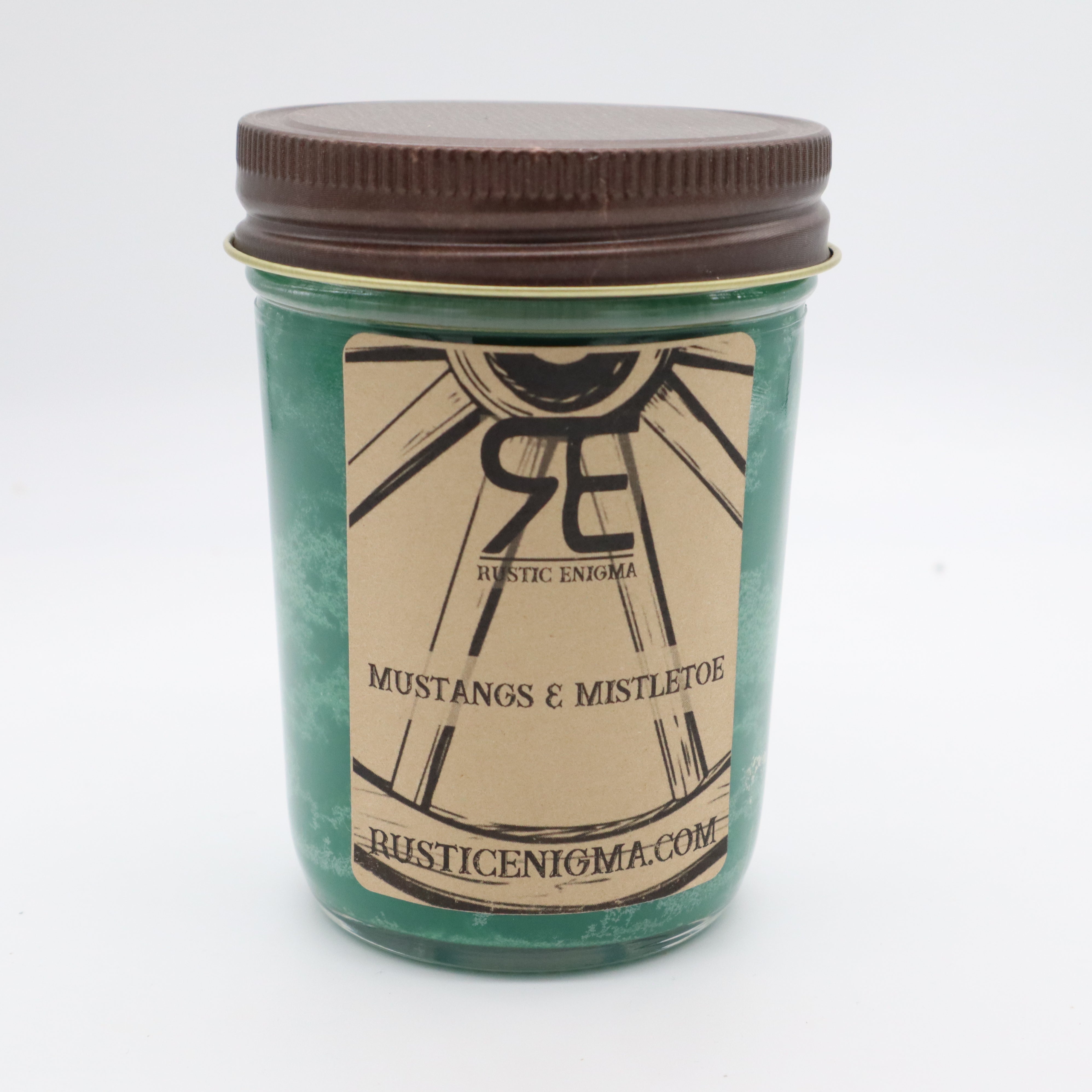 Mustangs & Mistletoe Holiday 8 oz Candle